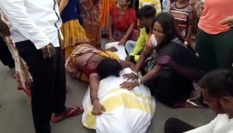 Villagers in Bargarh, Odisha, protest the death of a person in custody