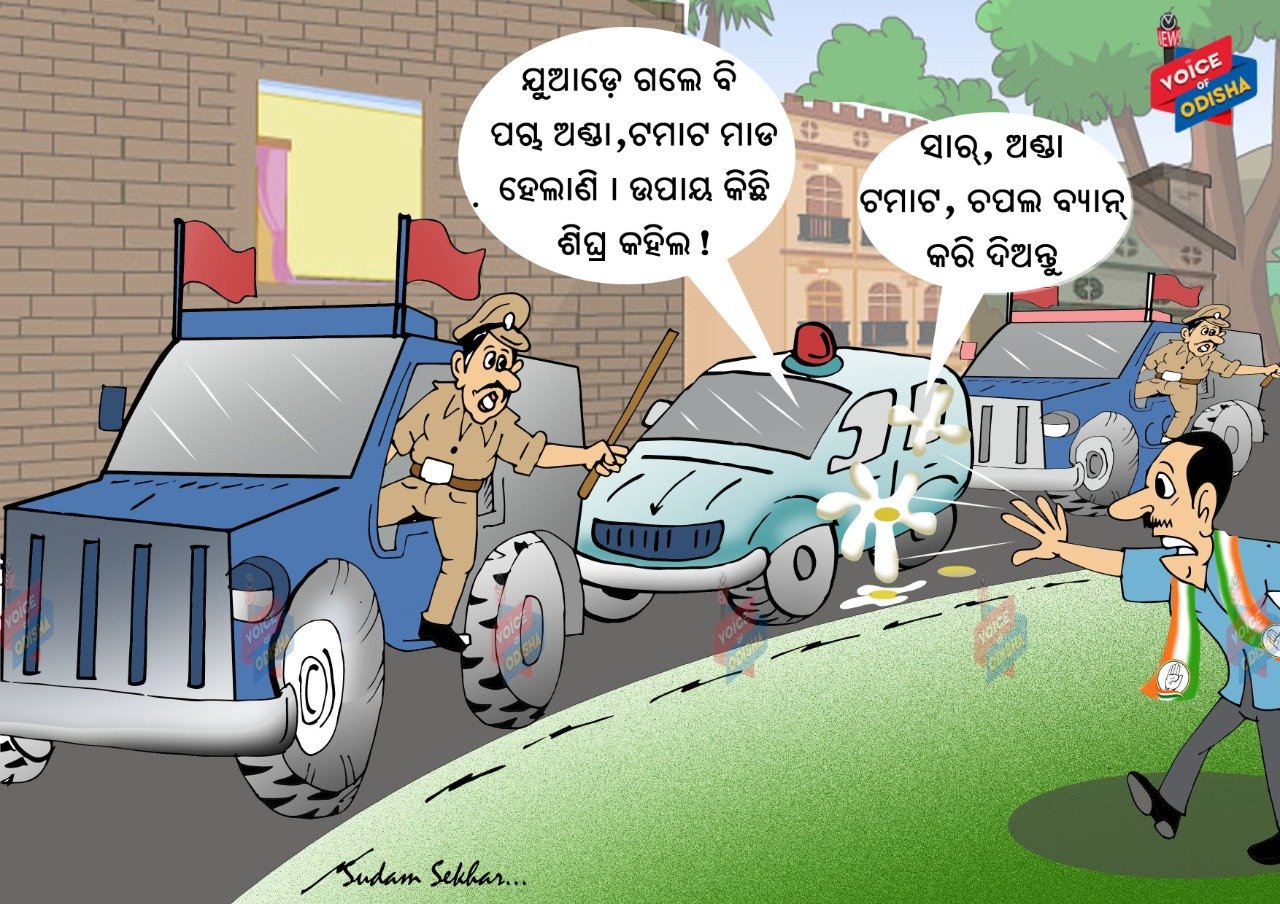 କି ଅଣ୍ଡା ମାଡ଼ ଲୋ... ଆଉ ବାହାରି ହେଉନି 